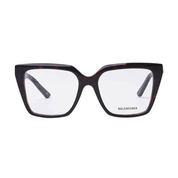 NWT BALENCIAGA HAVANA SQUARE UNISEX EYEGLASSES - Picture 1 of 3